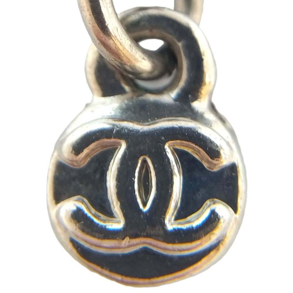 CHANEL Silver Logo Necklace - Picture 6 of 8